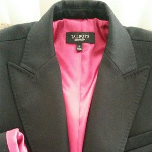 Talbots Lined Tuxedo Coat